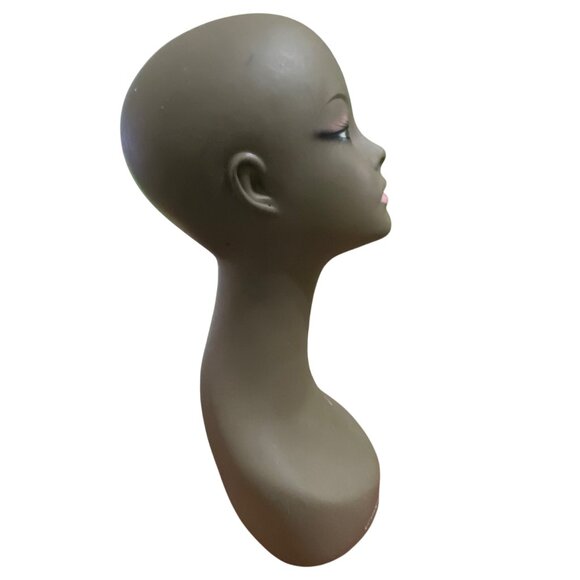 Vivica A Fox Mannequin Wig Head Dark Skin Tone Hats Accessories Decor Softgirl - Picture 6 of 8